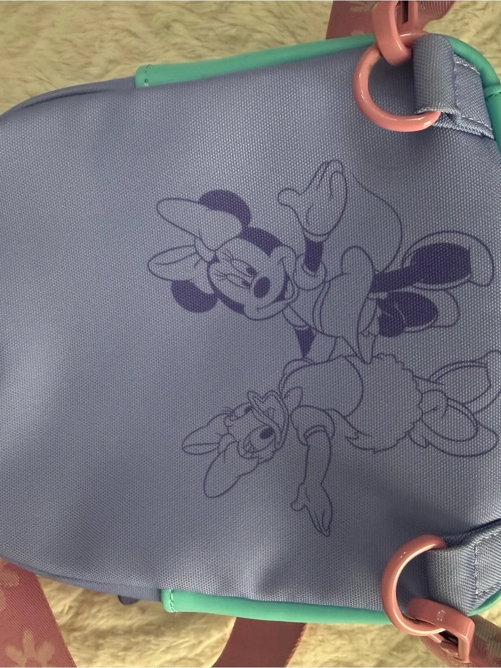 Loungefly Daisy Duck 85th Anniversary Minnie Mouse Convertible Mini Backpack